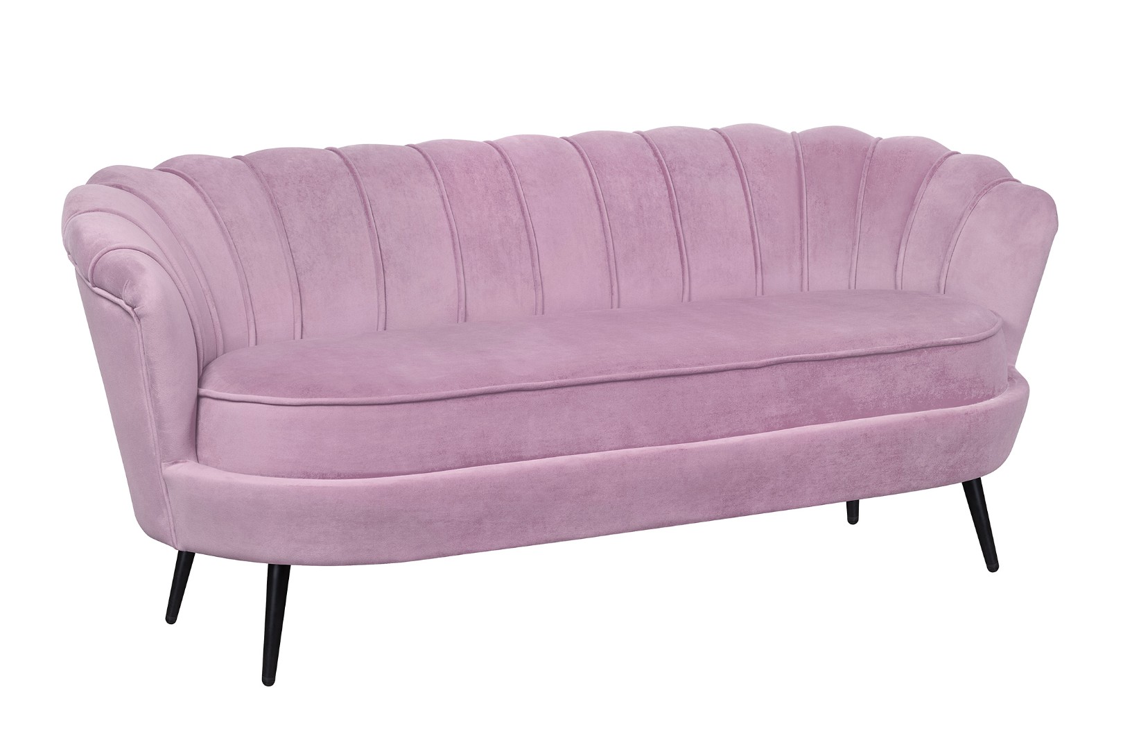 купить Диван ракушка Pearl Triple Pink на черных ножках в Москве купить Диван ракушка Pearl Triple Pink на черных ножках