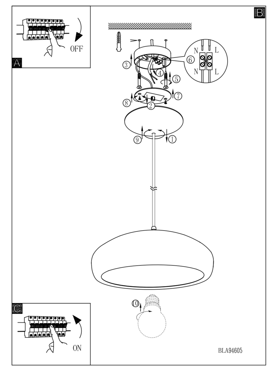 купить 94606 Подвесной потолочный светильник (люстра) MOGANO 1 в Москве купить 94606 Подвесной потолочный светильник (люстра) MOGANO 1