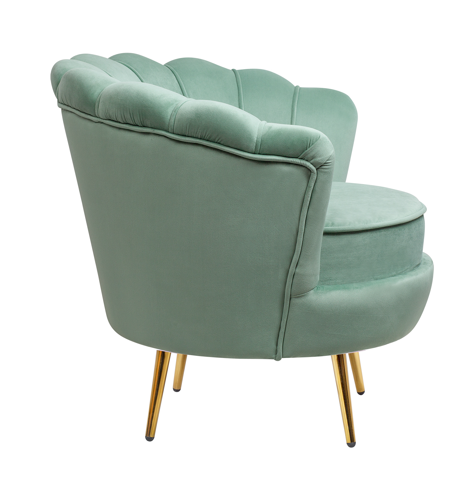заказать Низкое кресло ракушка Pearl Green