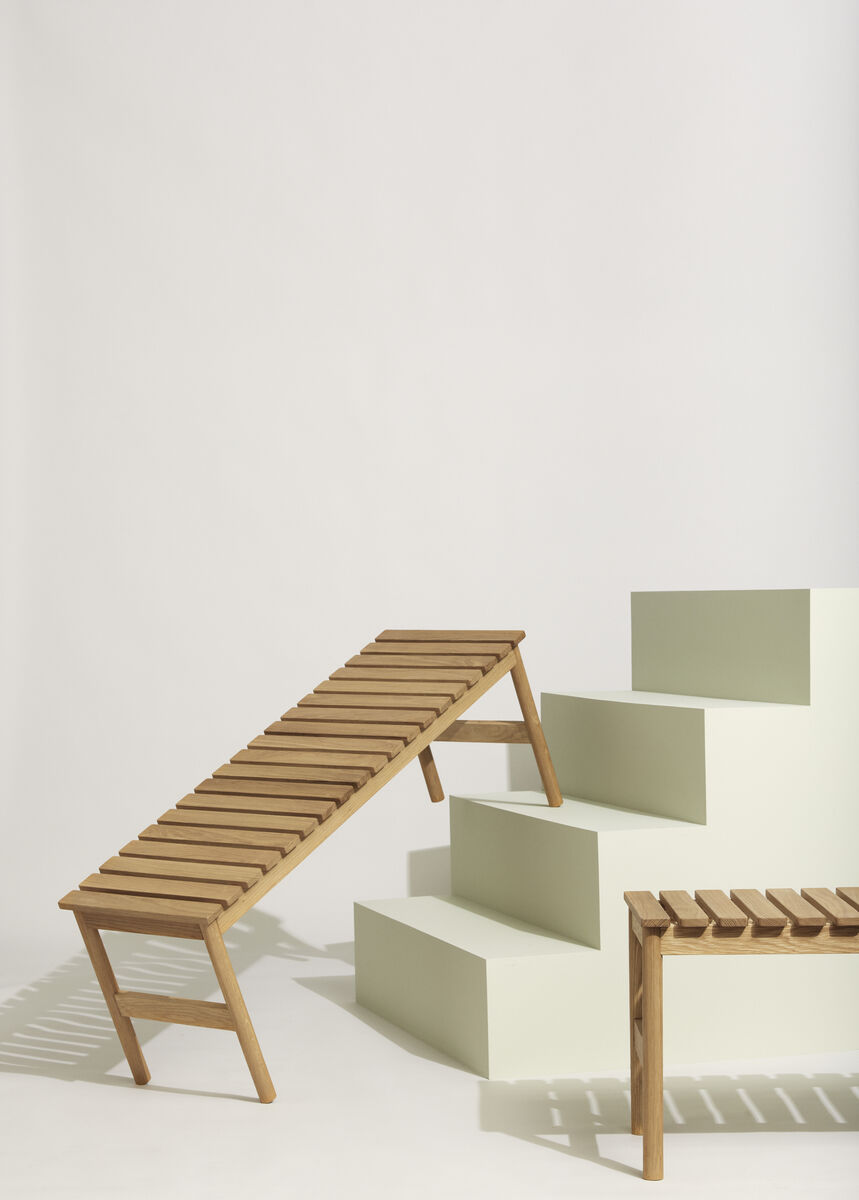 заказать БАНКЕТКА ROW HUBSCH 122 СМ, ДУБ, НАТУРАЛЬНЫЙ