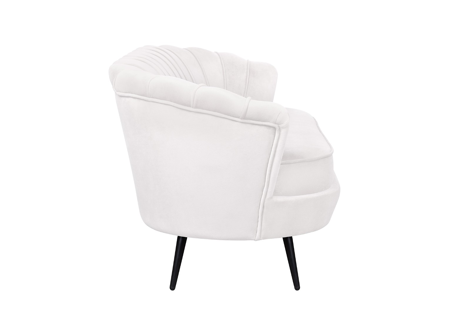 заказать Диван ракушка Pearl Triple Beige на черных ножках в Москве заказать Диван ракушка Pearl Triple Beige на черных ножках