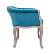 Низкое кресло ретро Kandy Blue Velvet №1