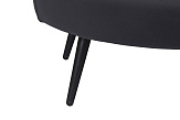 Дизайнерский диван Pearl Double Black на черных ножках №6