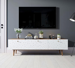 Комод "Berber" с ящиками низкий под TV принт 15 арт BB19/Print_15