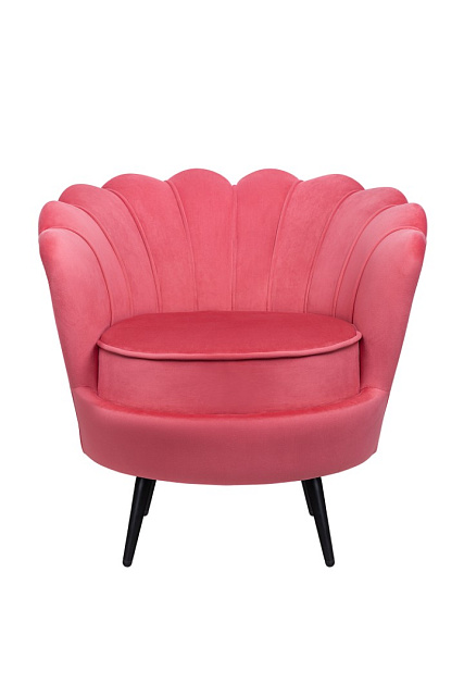 Низкое кресло ракушка Pearl Karmin на черных ножках в Москве Низкое кресло ракушка Pearl Karmin на черных ножках