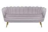Дизайнерский диван для гостиниц Pearl Triple Grey №0