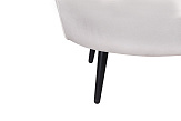 Диван ракушка Pearl Triple Beige на черных ножках №6