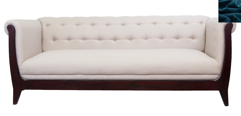 Классический диван Delvin синий в Москве Классический диван Delvin синий