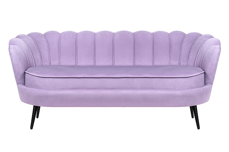 Диван ракушка для гостиниц Pearl Triple Purple на черных ножках в Москве Диван ракушка для гостиниц Pearl Triple Purple на черных ножках