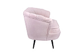 Дизайнерский диван Pearl Triple Pink на черных ножках №2