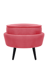Пуф Pearl Adorn Karmin на черных ножках