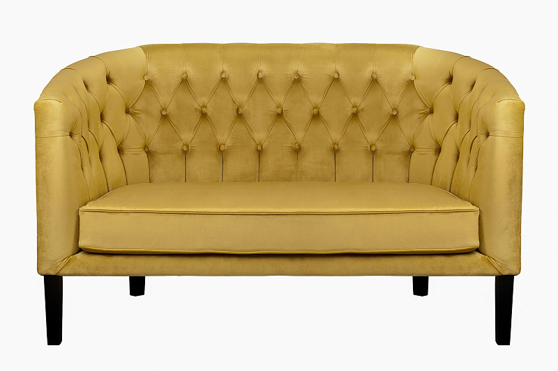 Дизайнерский двухместный диван Harry Gold