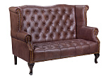 Кожаный дизайнерский диван лофт Royal Sofa Brown №1