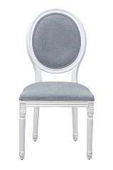 Стул с круглой спинкой Volker oak Grey and White