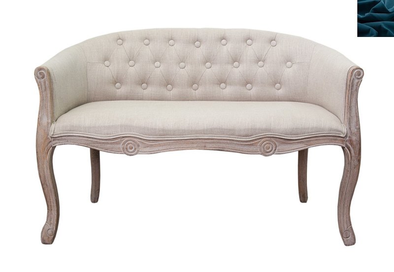 Дизайнерский двухместный диван Kandy Double Mocca цвет синий