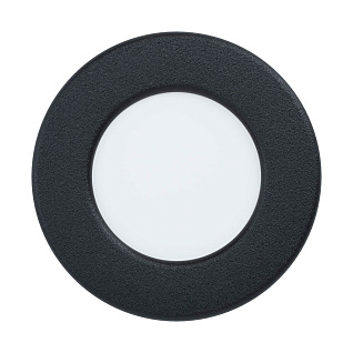 99156 Светодиодный встраиваемый светильник FUEVA 5, 2,7W (LED), ?86, ET26, 330lm, 4000K, сталь, черный