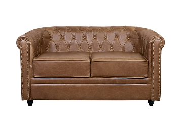 Кожаный диван лофт Karo Brown leather 2S в Москве