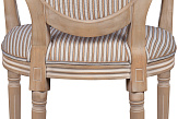 Мягкий стул с подлокотниками Volker Arm Orange Pinstripe №4