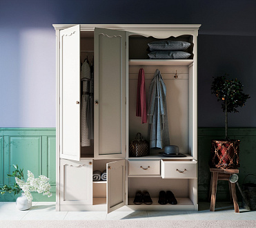 Шкаф-прихожая Leontina с дверками арт ST9361