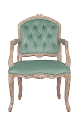 Мягкий стул с подлокотниками Mones Green