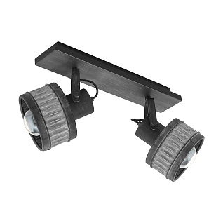 43445 Настенно-потолочный светильник TURROCK, 2Х28W, E27, L575, B160, H310, сталь, серая патина/черн