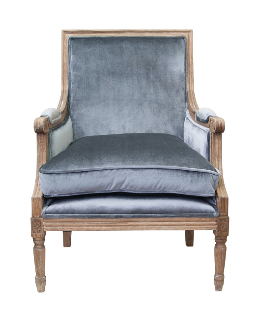 Классическое кресло Coolman Grey Velvet