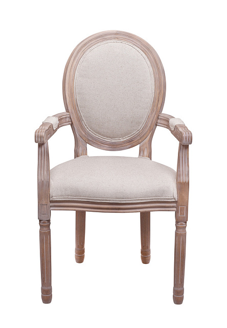 Мягкий стул с подлокотниками Volker Arm Beige V2