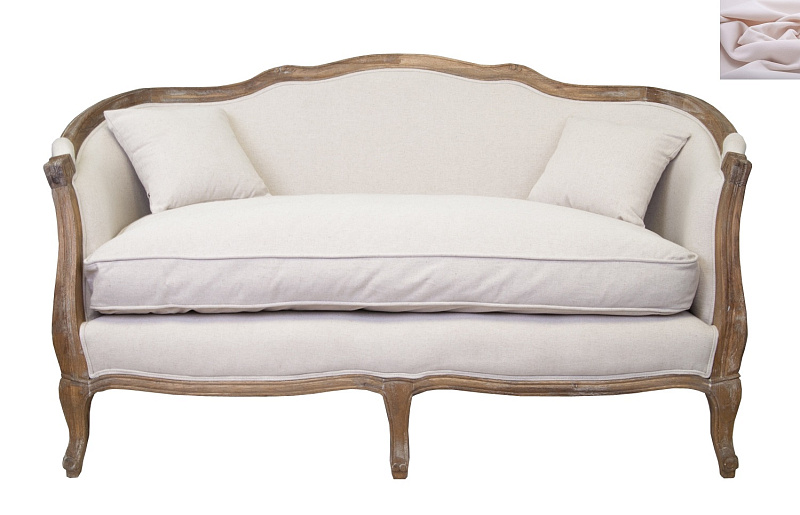 Двухместный диван ампир Darcy 2 цвет розовый в Москве Двухместный диван ампир Darcy 2 цвет розовый