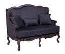 Двухместный дизайнерский диван Brody Double Black №1