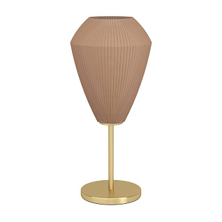 900814 Настольная лампа CAPRAROLA, 1X40W (E27), H460, сталь, матовая латунь / матовое стекло, песочн