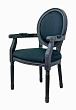 Мягкий стул с подлокотниками Volker Arm Black №3