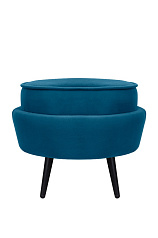 Пуф Pearl Adorn Marine на черных ножках