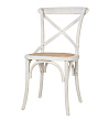 Стул ретро Cross Back White Brush №1