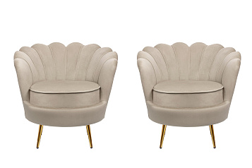 Комплект кресел ракушка Pearl Taupe