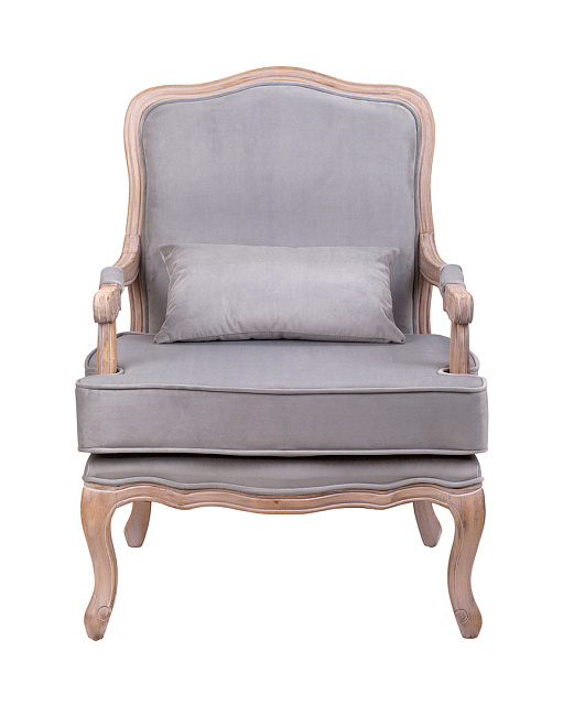 Мягкое полукресло с подлокотниками Nitro Grey Velvet в Москве Мягкое полукресло с подлокотниками Nitro Grey Velvet