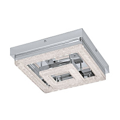 95659 Светодиодный потолочный светильник FRADELO, 12W (LED), 240х240, сталь, хром/пластик с кристал., хром
