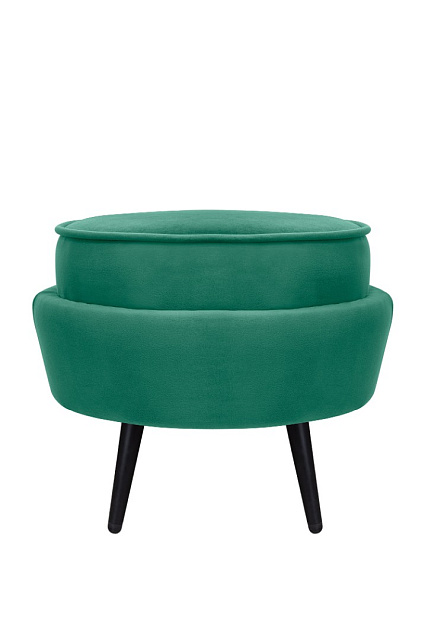 Пуф Pearl Adorn Green V2 на черных ножках в Москве Пуф Pearl Adorn Green V2 на черных ножках