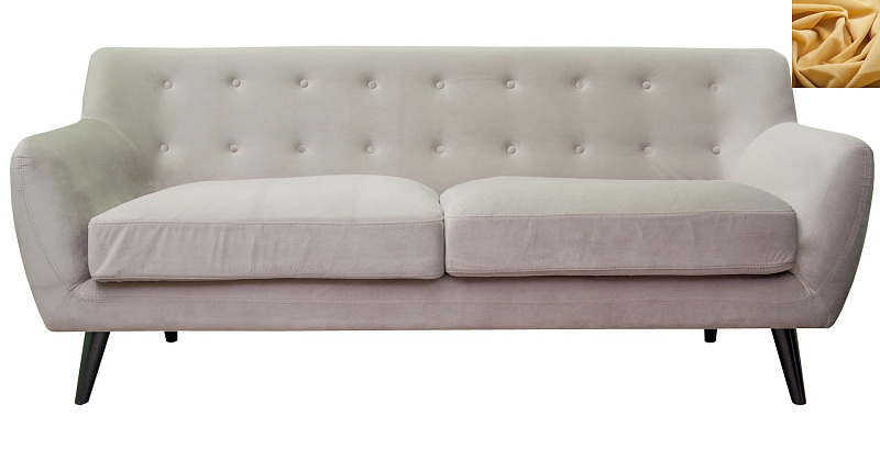 Прямой мягкий прямой диван Albert 5 желтый в Москве Прямой мягкий прямой диван Albert 5 желтый