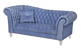 Двухместный диван Lina Blue-W синий №1