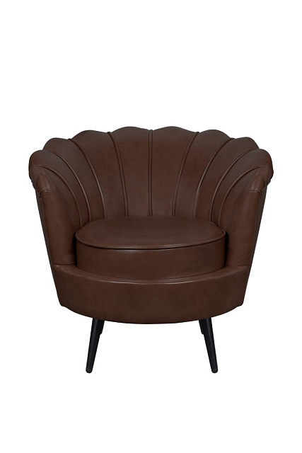 Низкое кресло ракушка Pearl Brown V2 на черных ножках в Москве Низкое кресло ракушка Pearl Brown V2 на черных ножках