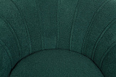 Низкое кресло ракушка Pearl зеленый Boucle №5
