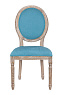 Стул с круглой спинкой Volker Oak Light Blue