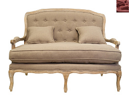 Прямой диван модерн Yareli Brown цвет красный