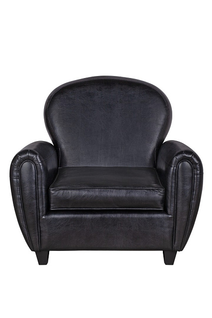 Кресло кожаное широкое Flog черное в Москве Кресло кожаное широкое Flog черное