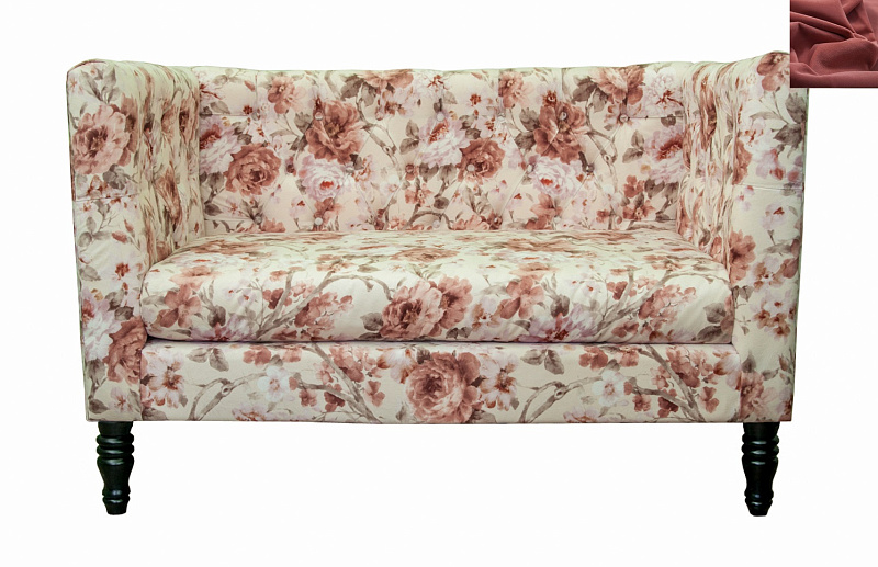 Диван современный Rose Flower красный в Москве Диван современный Rose Flower красный