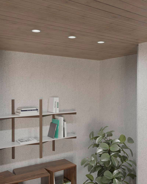 900816 Встраиваемый светильник CAROSSO, 35W (GU10), ?93, алюминий, белый