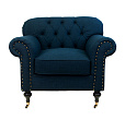Классическое кресло Kavita Dark Blue №0