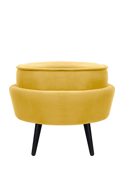 Пуф Pearl Adorn Yellow на черных ножках в Москве Пуф Pearl Adorn Yellow на черных ножках