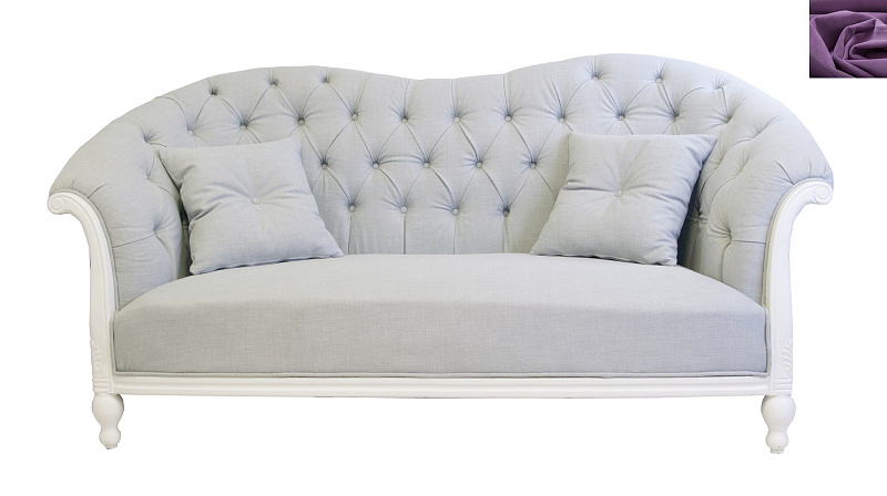 Французский диван для гостиниц Velina фиолетовый