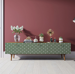 Комод "Berber" с ящиками низкий под TV принт 12 арт BB19/Print_12